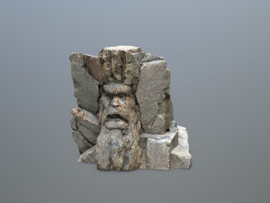 Face of the mountain 3D Model