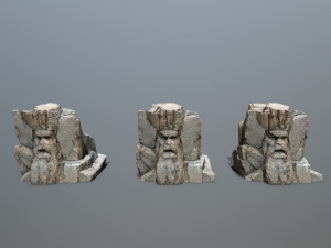 Face of the mountain 3D Model