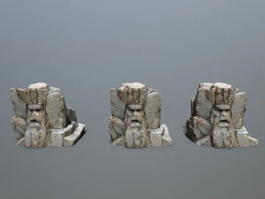 Face of the mountain 3D Model