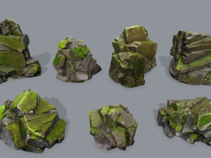 Forest rocks 3D 模型