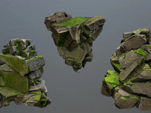 Forest rocks 3D Model