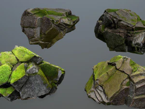 Forest rocks 3D Model