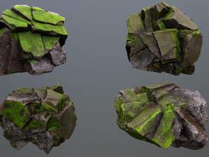 Forest rocks 3D 模型