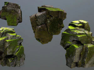 Forest rocks 3D Model