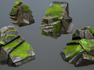 Forest rocks 3D Model