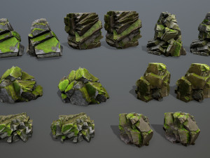 Forest rocks 3D 模型