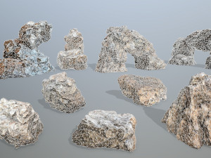 Desert rocks 3D Model