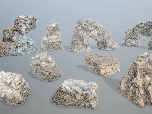 Desert rocks 3D Model