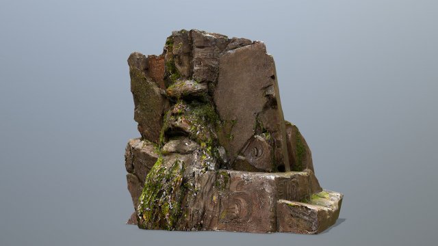 Face of the mountain Model 3D .c4d .max .obj .3ds .fbx .stl .blend