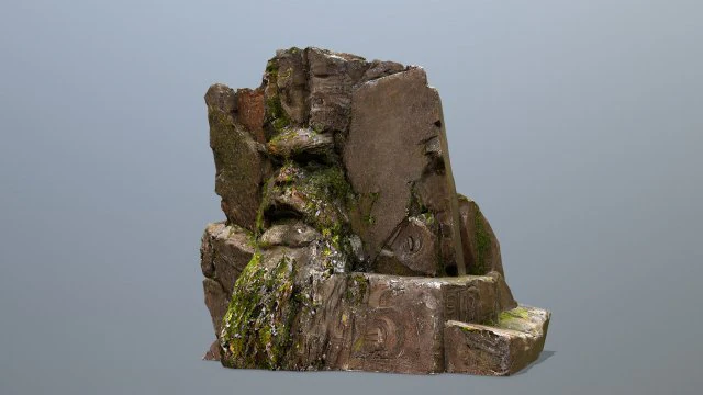 Face of the mountain 3D Model .c4d .max .obj .3ds .fbx .stl .blend 