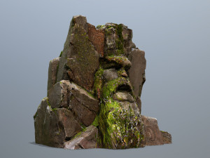 Face of the mountain 3D Modell