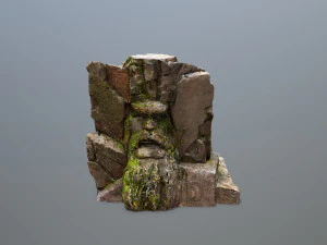 Face of the mountain 3D Model