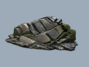 Forest rocks 3D Model