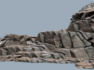 W&uuml;stenfelsen 3D Modell