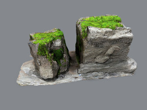 Mossy rocks 3D Модель