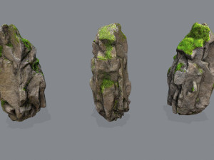 Mossy rocks 3D Модель