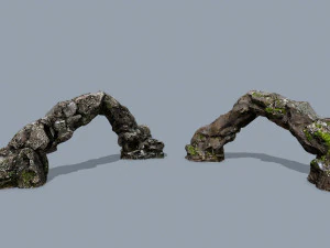 Mossy rocks 3D Model