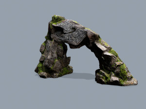 Mossy rocks 3D मॉडल