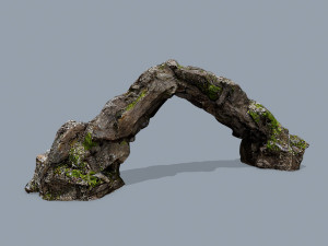 Mossy rocks 3D मॉडल