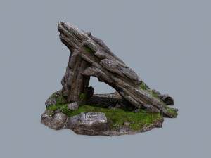 Mossy rocks 3D मॉडल