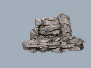 Cliff rocks 3D Model