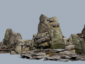 Скелі скелі 3D Модель