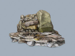 Cliff rocks 3D Model