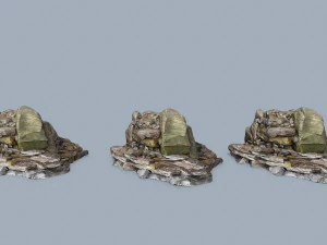 Cliff rocks 3D Model
