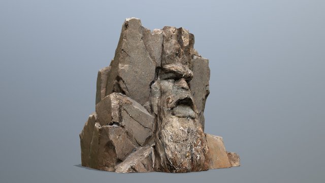 Face of the mountain 3D 모델 .c4d .max .obj .3ds .fbx .stl .blend 