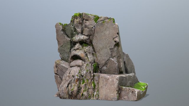 Face of the mountain 3Dモデル .c4d .max .obj .3ds .fbx .stl .blend 