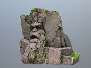 Face of the mountain 3D Model