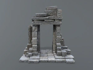 Ruin Gate 3D Model