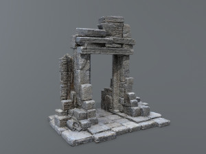 Ruin Gate 3D Model