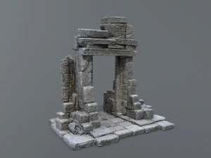 Ruin Gate 3D Model