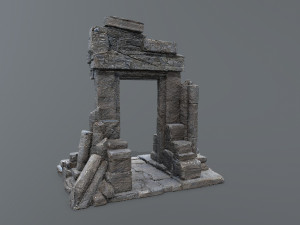 Ruin Gate 3D Model