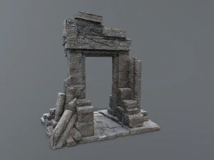 Ruin Gate 3D Model