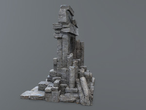 Ruin Gate 3D Model