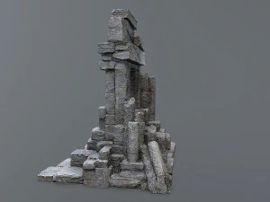 Ruin Gate 3D Model