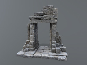 Ruin Gate 3D Model