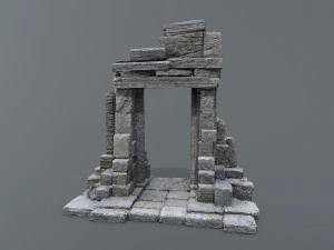 Ruin Gate 3D Model