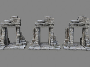 Ruin Gate 3D Model