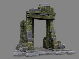 Ruin Gate 3D Model