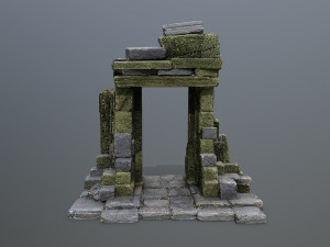 Ruin Gate 3D Model