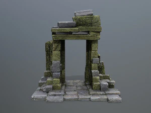 Ruin Gate 3D Model