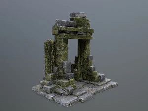 Ruin Gate 3D Model