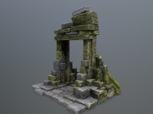 Ruin Gate 3D Model