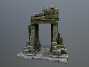 Ruin Gate 3D Model