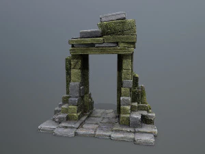 Ruin Gate 3D Model