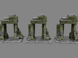 Ruin Gate 3D Model