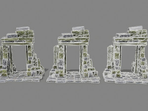 Ruin Gate 3D Model